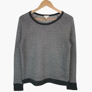 SOFT by JOIE Annora Two Tone Terry Sweatshirt - Gray - Size S
